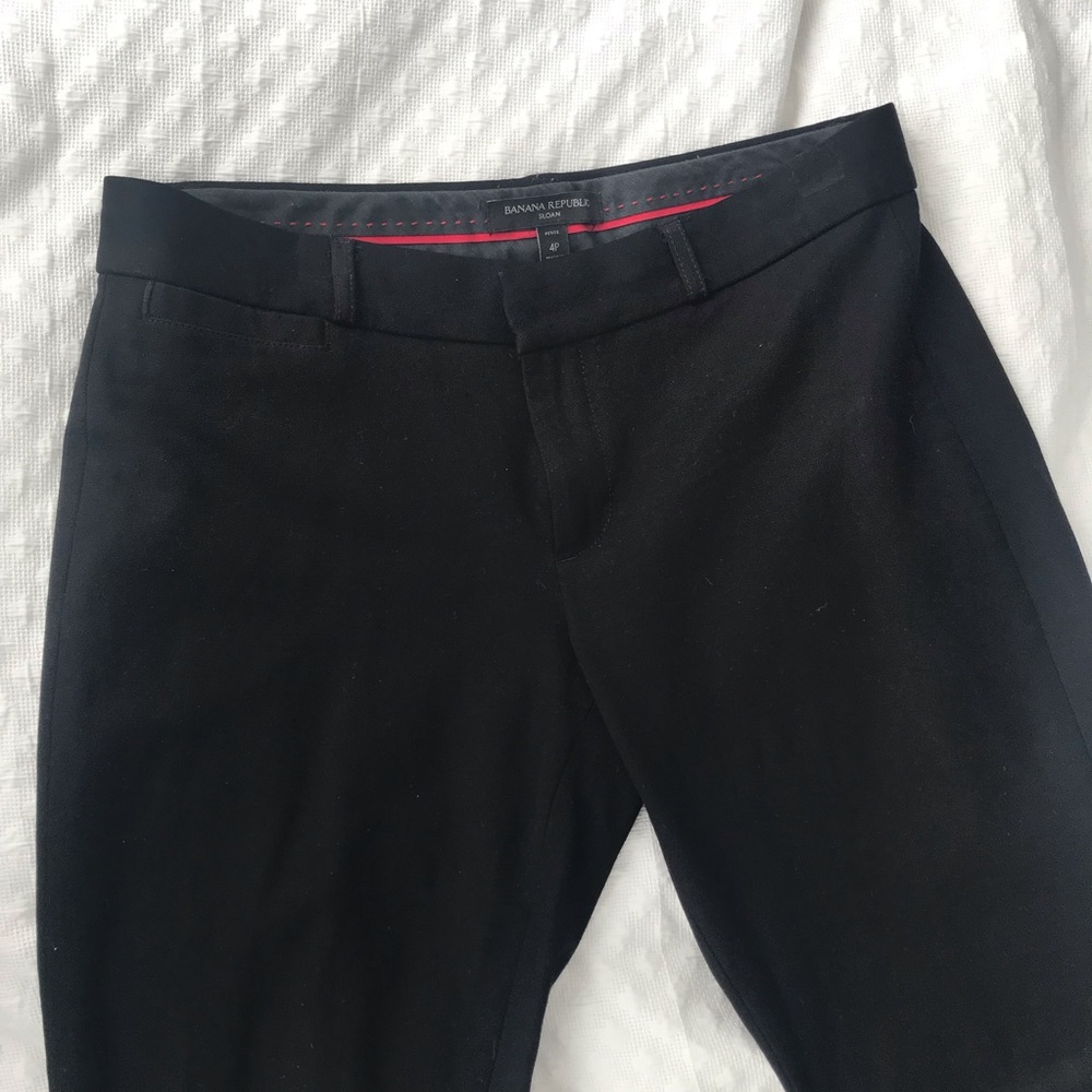 Banana Republic sloan ankle pants black 4P